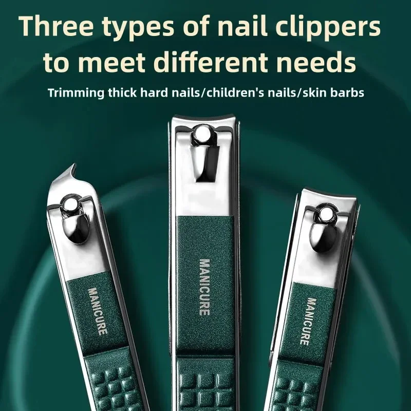 Kit de manicure e aliciamento de aço inoxidável de 6 peças (inclui cortador de unhas, tesoura, arquivo, palheta de orelha e aparador de pêlos de nariz)