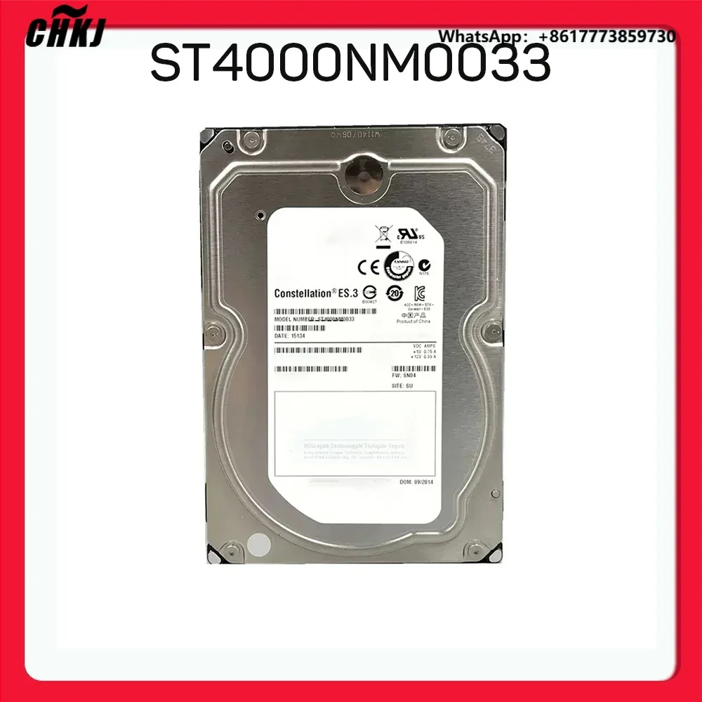 

For Sea-gate 4TB 128MB 7200RPM 3.5" Enterprise Hard Drive SATA Interface For ES.3 Series ST4000NM0033