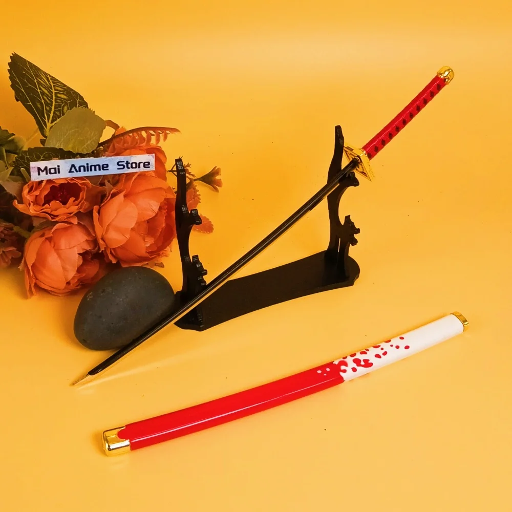 10in الصلب رورونوا زورو كاتانا الحديد النينجا سكين الأصلي صابر المعادن أنيمي زورو هيريو الحجم الحقيقي اليابانية كاتانا لعبة غير حادة هدية