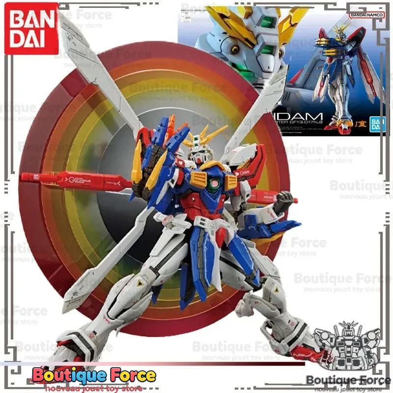 

Bandai Gundam God Gundam RG 37 Action Figure Model Kit GF13-017NJII Anime Collectible Toy for Boys Girls Kids Gift