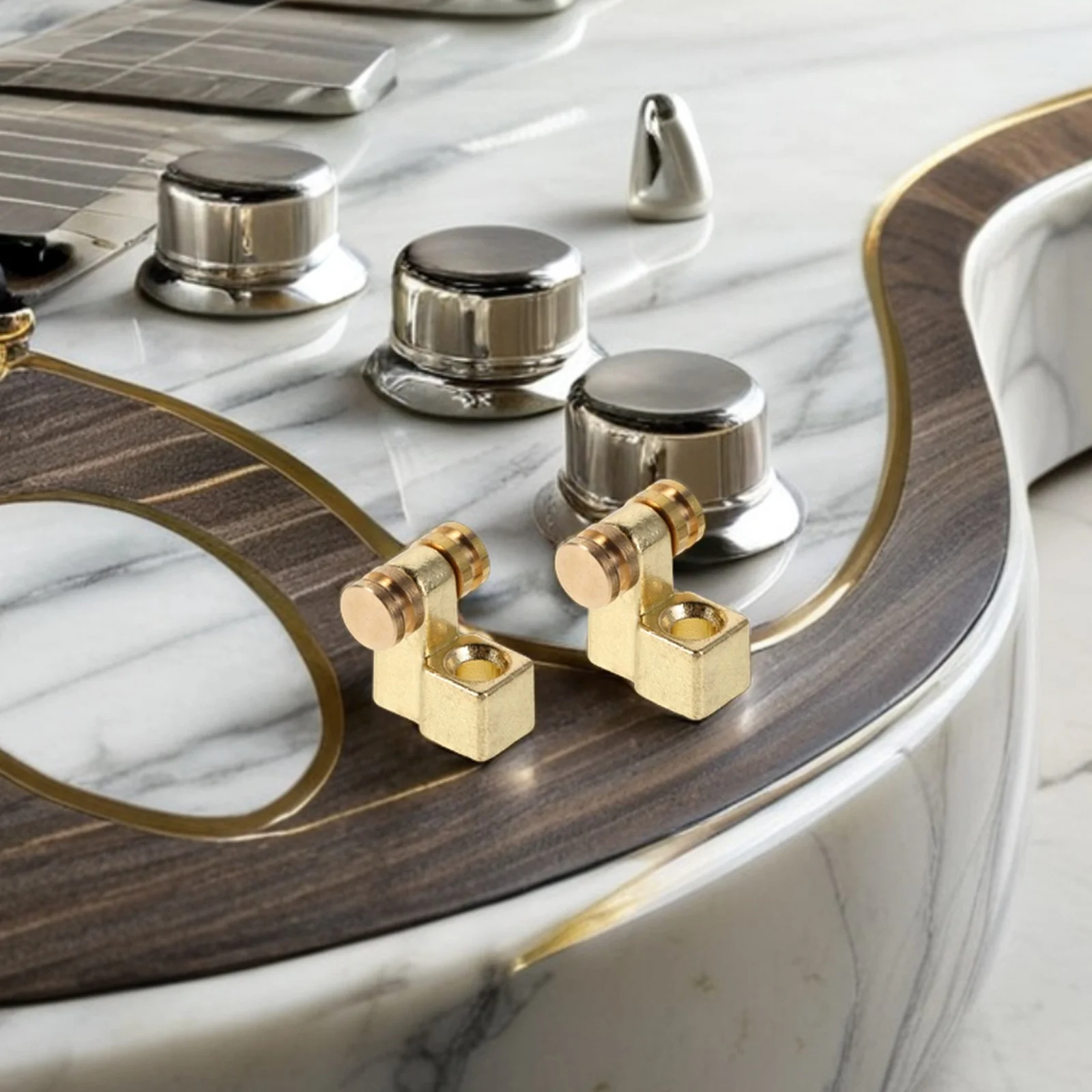 

4Sets Roller String Retainers Guitar String Trees Replacement Kits Reduce Buzz Improve Sound Electric Guitar Parts