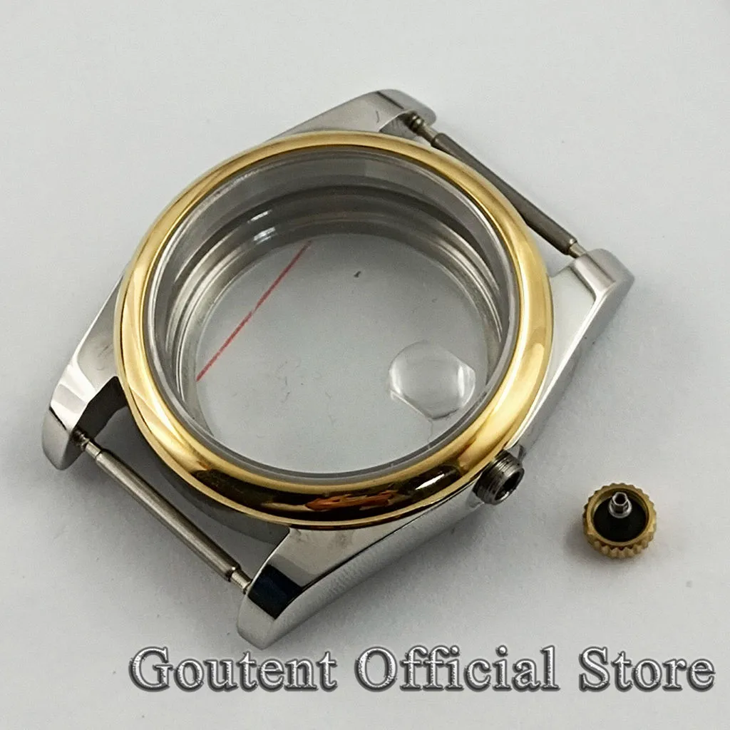 36mm/39mm Silver/Black/Gold Watch Case Men Fit NH35/36/34,Miyota8215/821A DG2813/3804 ETA 2836,2824 PT5000 Movement