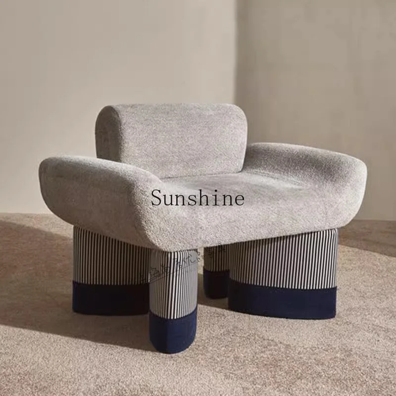 

Cream Style Creative Modern Simple Fabric Single Sofa