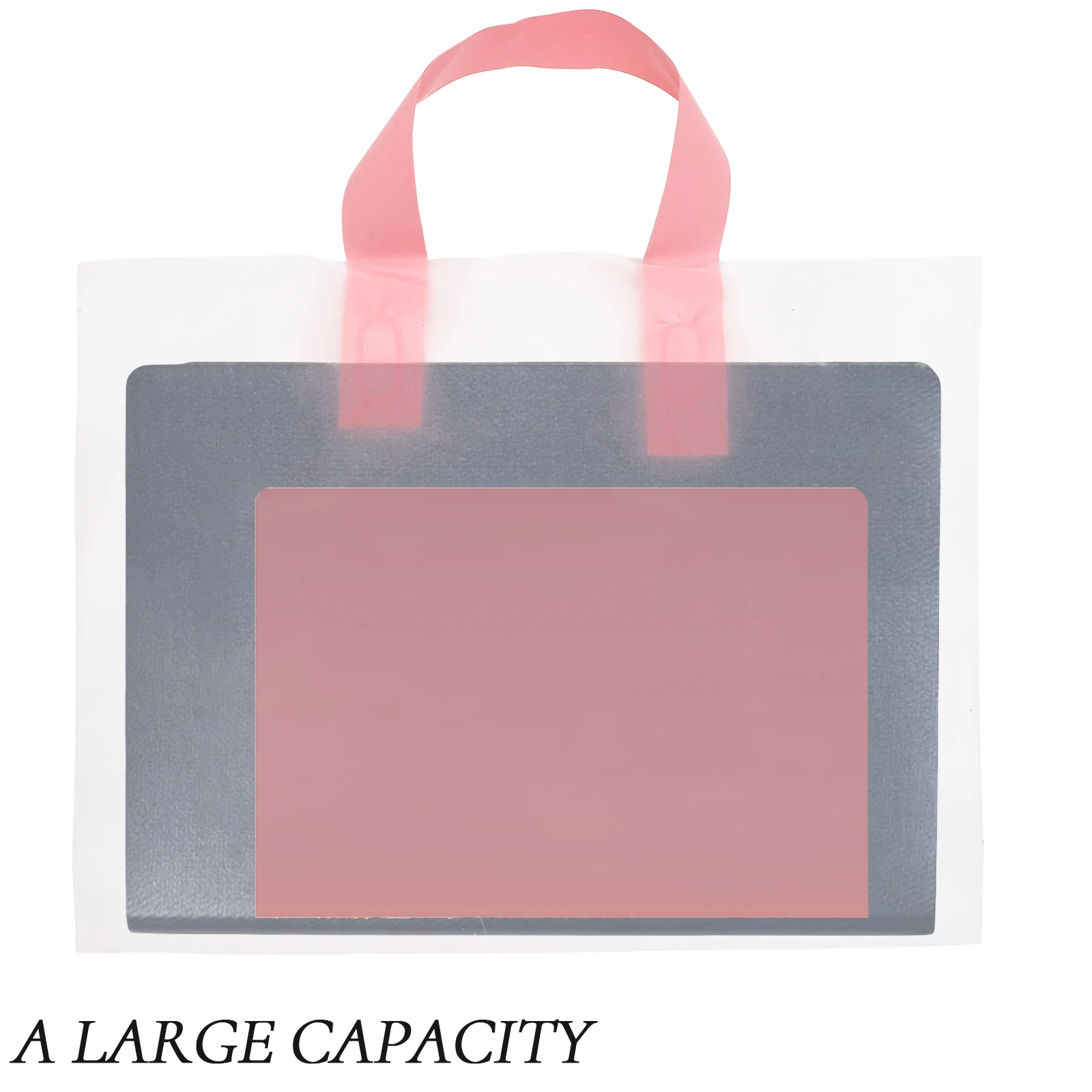 

50pcs Heavy Duty Shopping Foldable Reusable Grocery Tote Storage Bags Large Capacity Plastic With Handles Portable Packaging