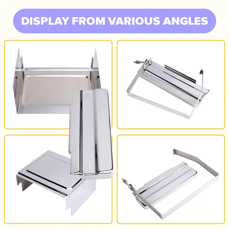 New Chrome Battery Strap Top Cover Hold Down Side Cover Kit For Sportster Custom 883 1200 XLC XLH 1998-2003