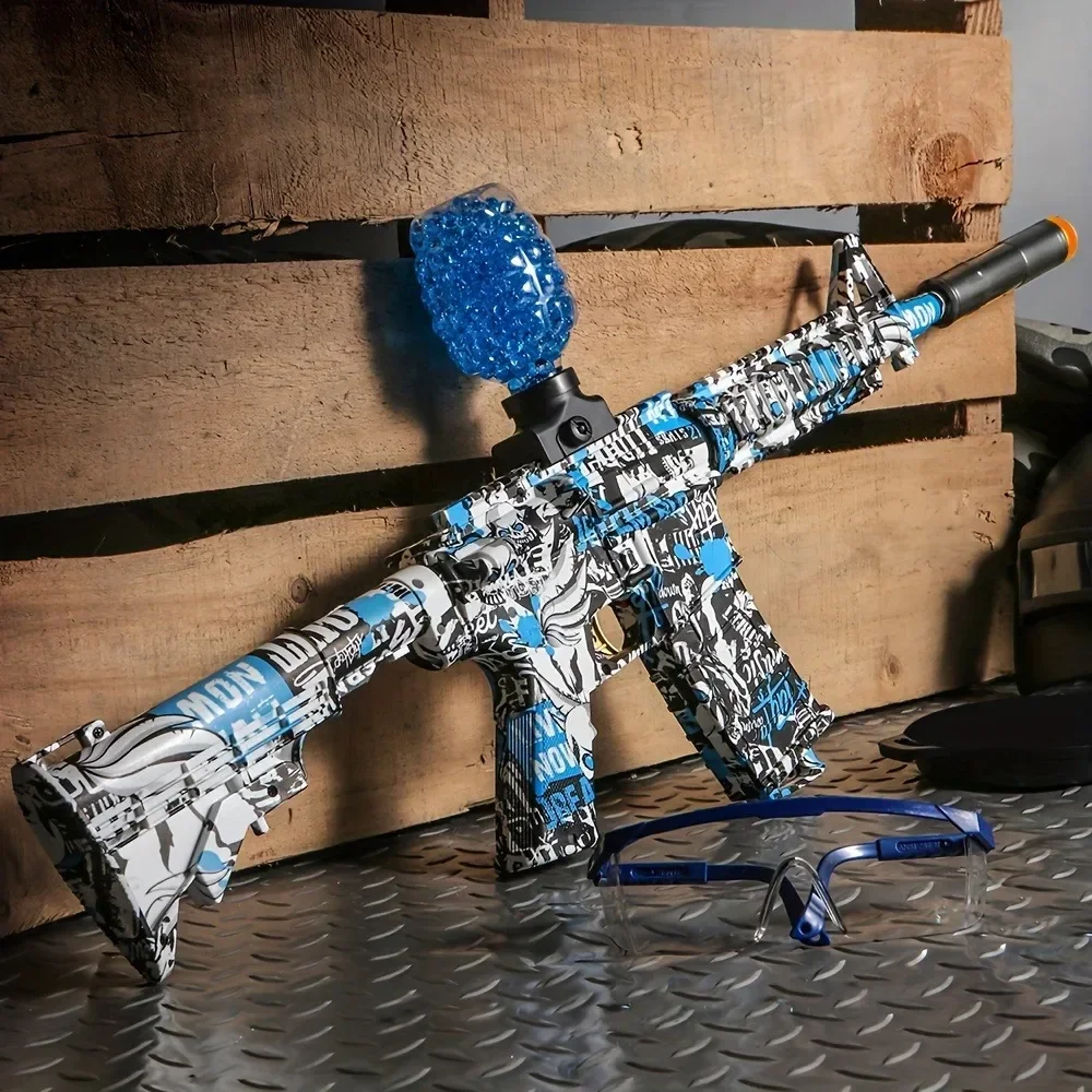 M416 Electric Blast Ball Paintball Shock Wave Gun Detachable High Precision Shooting Toy Outdoor Toy Gift Holiday Birthday