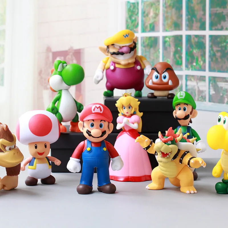 Figuras de Super Bowser de Anime 2026, Modelo de Juguete de PVC para Niños, Regalos Coleccionables de Cumpleaños