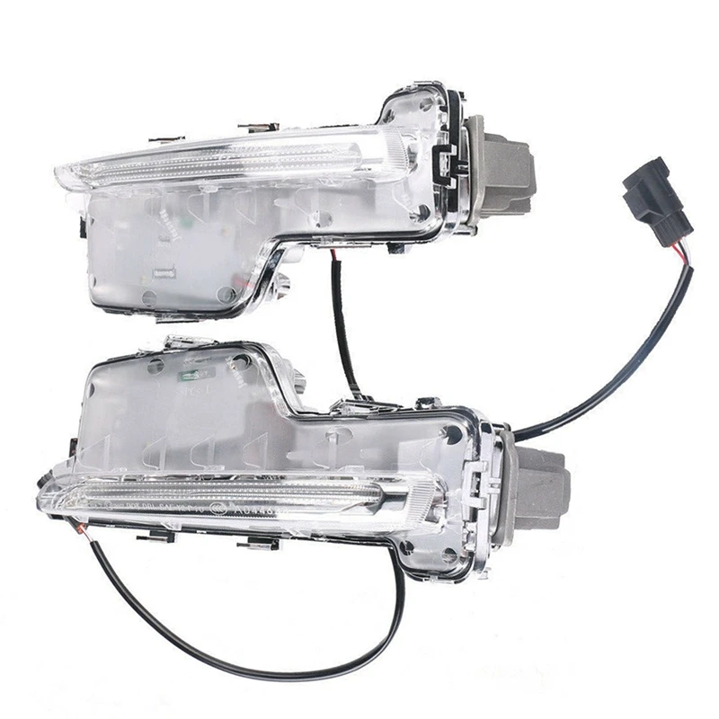 

2Pcs DRL Front Fog Light LED Daytime Running Lights Corner Lamp 31434567 31434568 For Volvo S60 2014 2015 2016 2017 2018