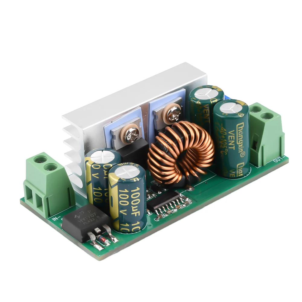 DC7V-60V to DC1.25-35V DC DC Adjustable Step-Down Module Conversion Module Aluminum Shell Buck Converter 10A MAX 15A