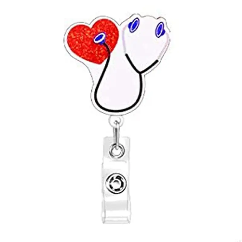  Hospital Organ Design Acrylic Badge Reel Nursing School Supplies Acrylic Texture