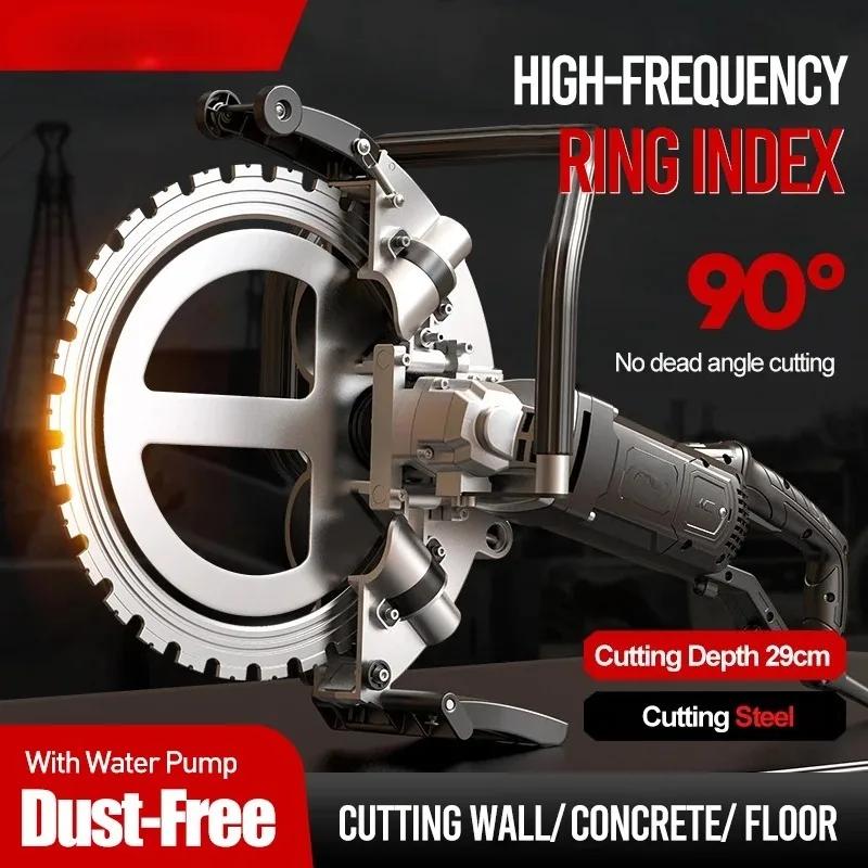 New High Quality 5200W Reinforce Concrete Cutter Wall Handheld Saw Ring Blade Concrete Cutting Machine