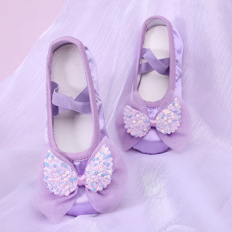 

dancing shoes for girls bow wing ballet shoes girl dress up girls play Line dance shoes children's ballet sneaker Dance wear