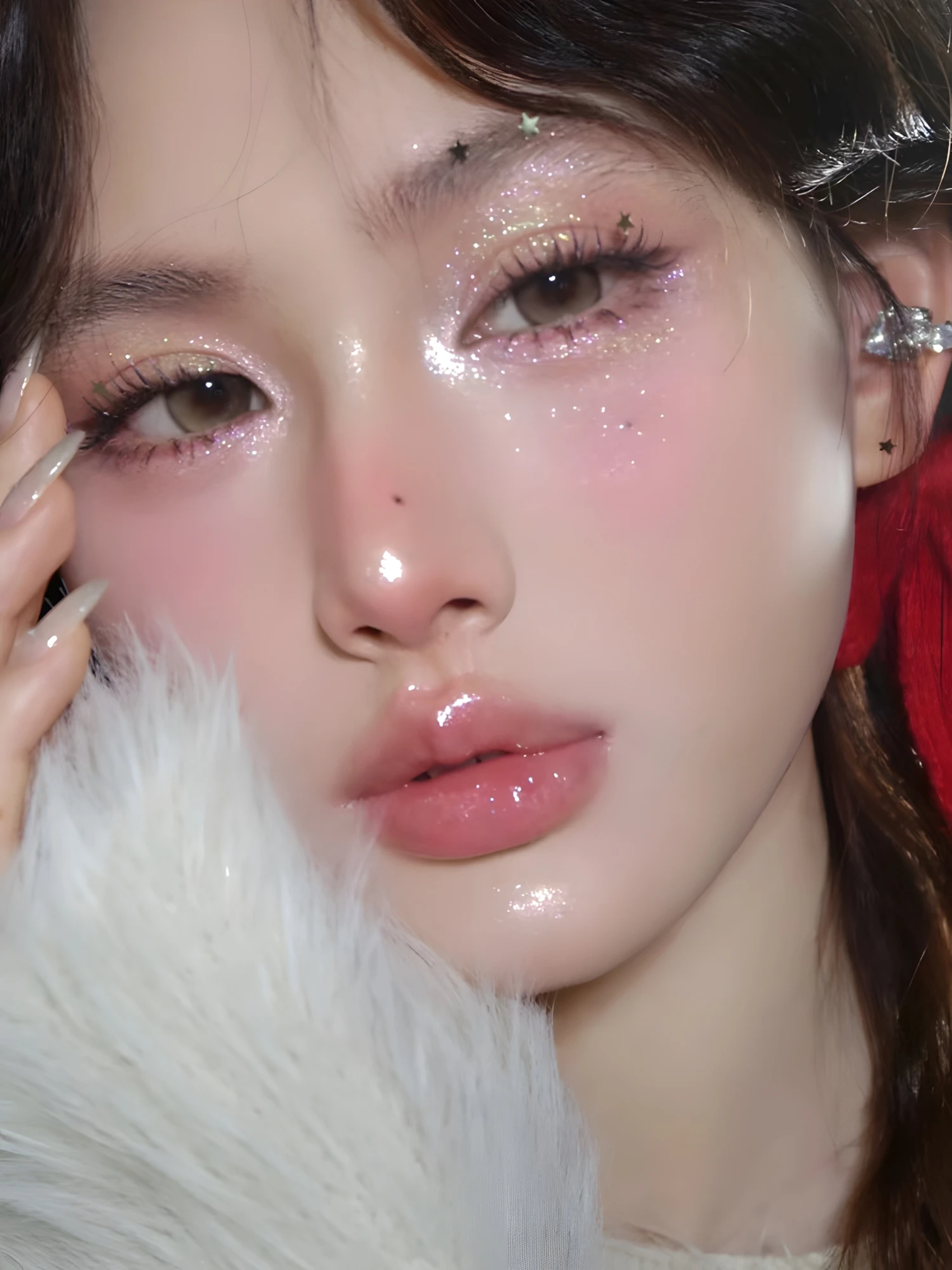 Christmas Snowflake 9-Color Eyeshadow Palette - Fine, Easy-To-Apply Powder With Sparkling Chameleon & Pearlescent Shades In Cora