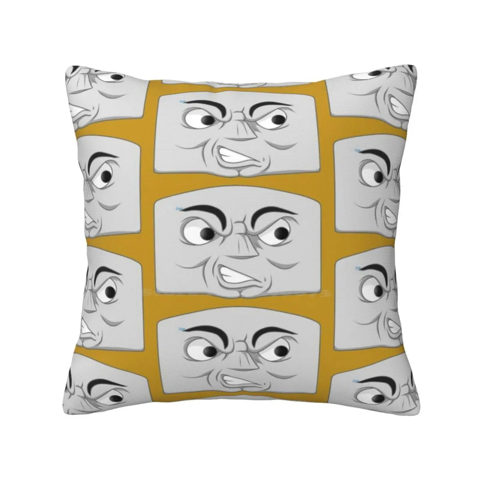 10 ( Angry Face ) Pillow Cover Hug Pillowcase 10 Thomas The Tank Engine Magic Railroad Lady Pinchy Edward James Percy Gordon