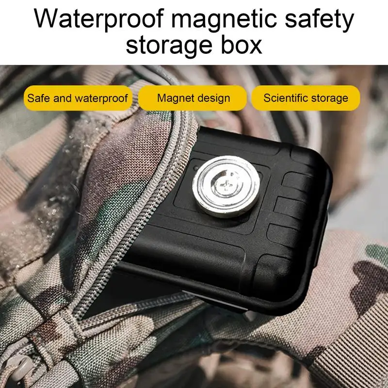 Magnetic Key Holder Under Car Waterproof Key Holder Waterproof Undercar Keybox Outdoor Magnetic Key Box Sturdy Portable Key