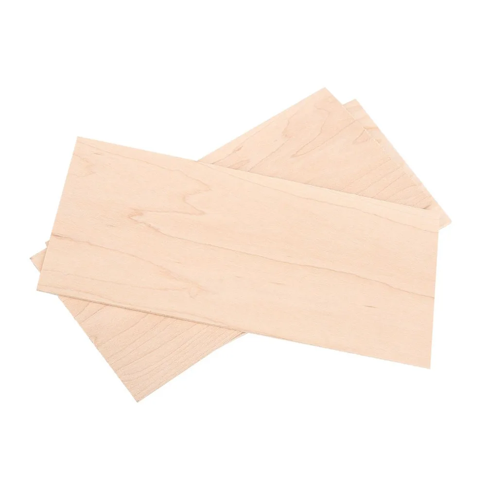 3pcs Natural Maple Wood Guitar Head Veneer Rectangle Shape Wood Color Guitar Head Plate Guitar Accessories Guitar Building
