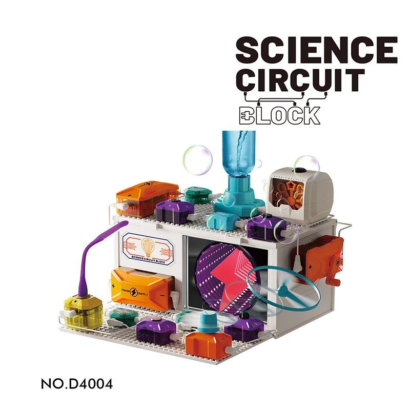 Elektronische technologie van de vierde orde Circuitbouwstenen Assemblage Natuurkunde Wetenschapsexperiment Verkenning Educatief speelgoed D4003