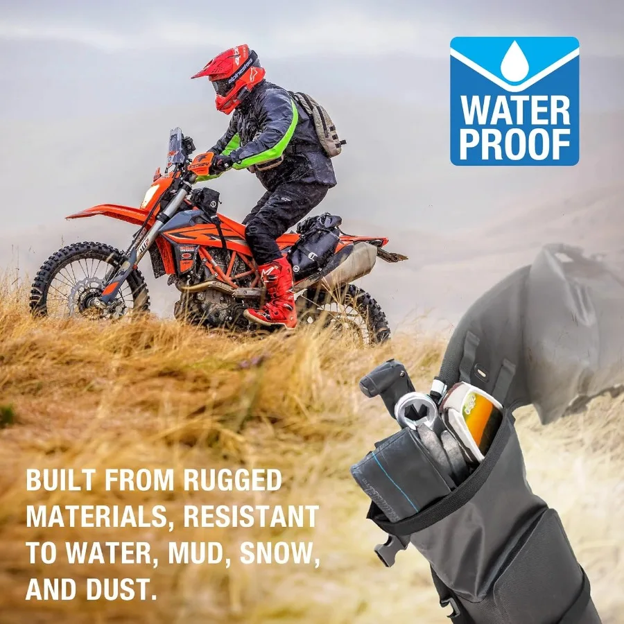 Saddlebag WaterResistant Minimalist Motorcycle Storage Bag for One or TwoDay Rides Perfectly Fits Any Dirt Bike Enduro A