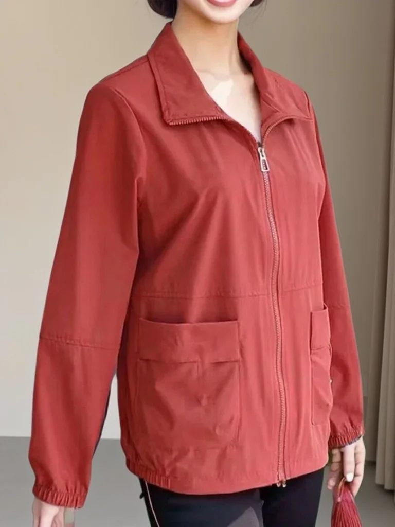 Loose Women's Jacket 2026 Spring New Fashion Versatile Midlife Mom's Top Korean Style Short Outerwear Belly Covering