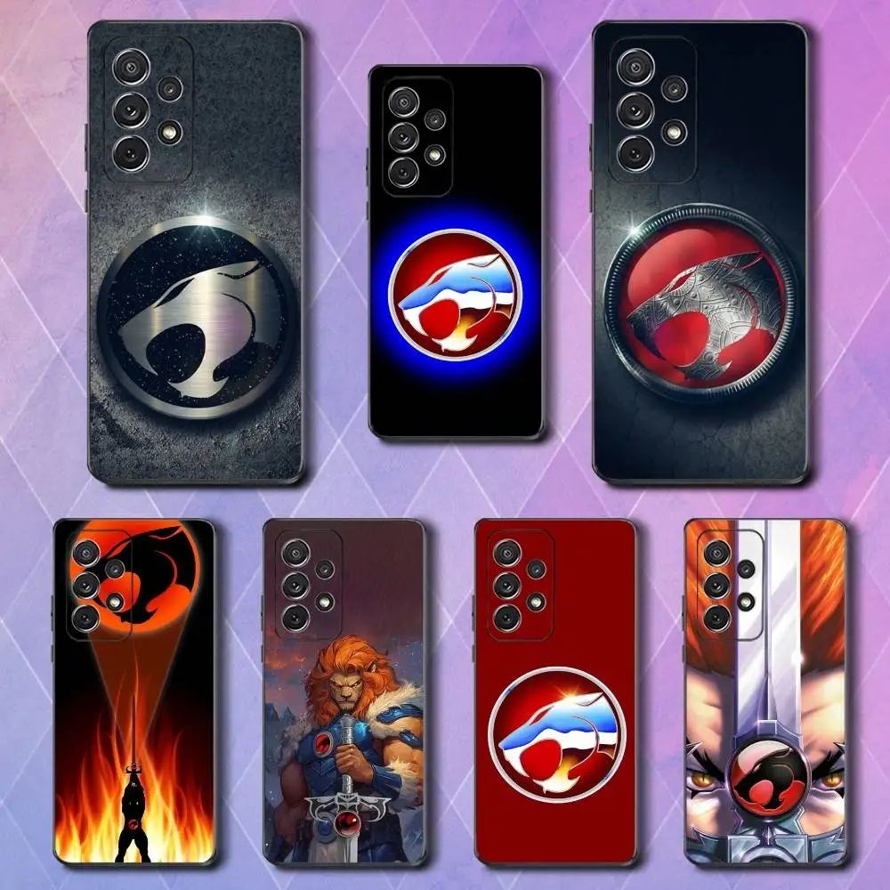 

Hot T-ThunderCats Animation Phone Case For Samsung S25,S24,S23,S22,S21,S20,S10,Ultra,Plus,Lite,FE,Soft Silicone Black Cover