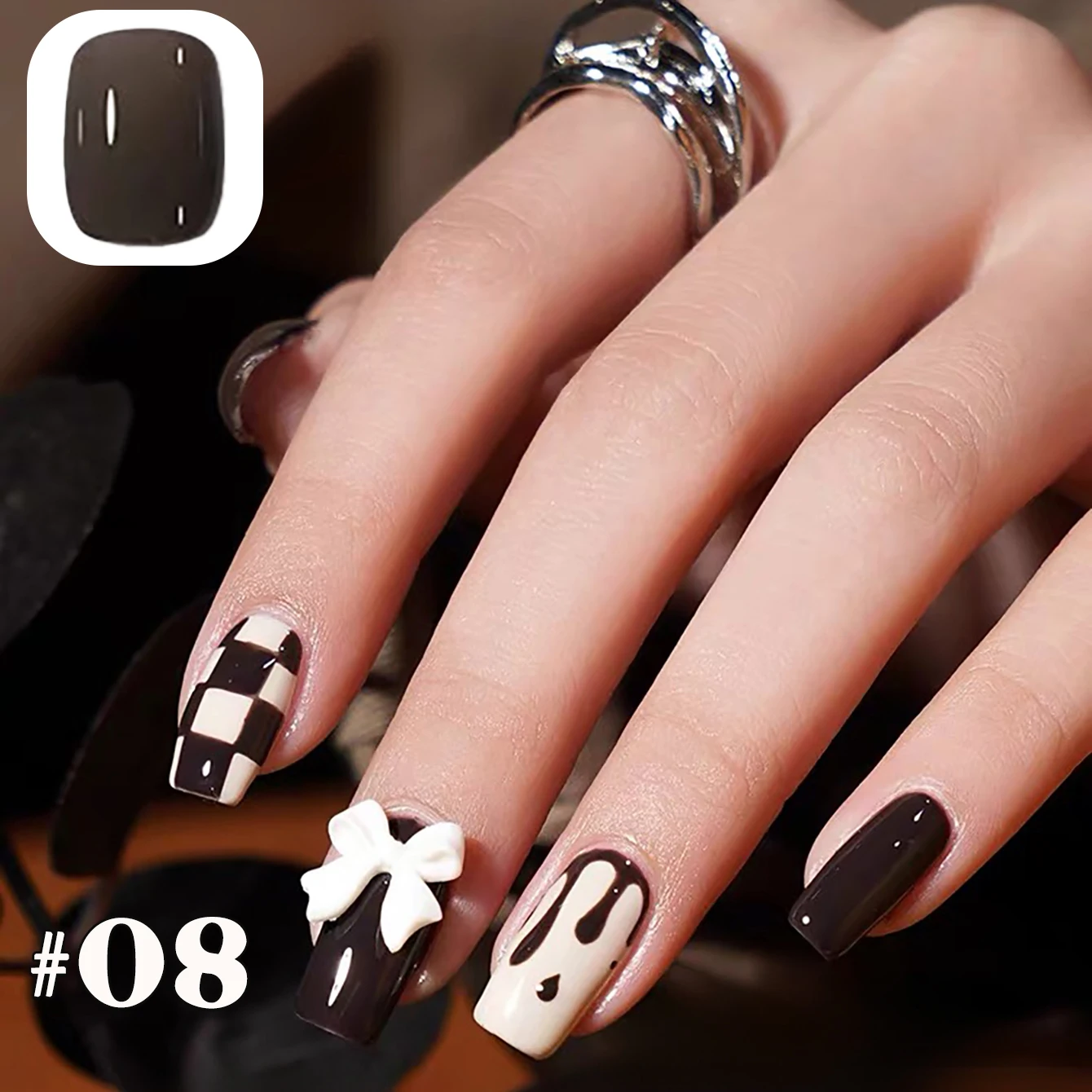 1 ชิ้น WS ยาทาเล็บเจลสีขาว ดำ น้ำตาล กาแฟ ช็อกโกแลต สำหรับฤดูใบไม้ร่วงและฤดูหนาว ยาทาเล็บเพื่อความขาว ยาทาเล็บยอดนิยม อุปกรณ์ทำเล็บ