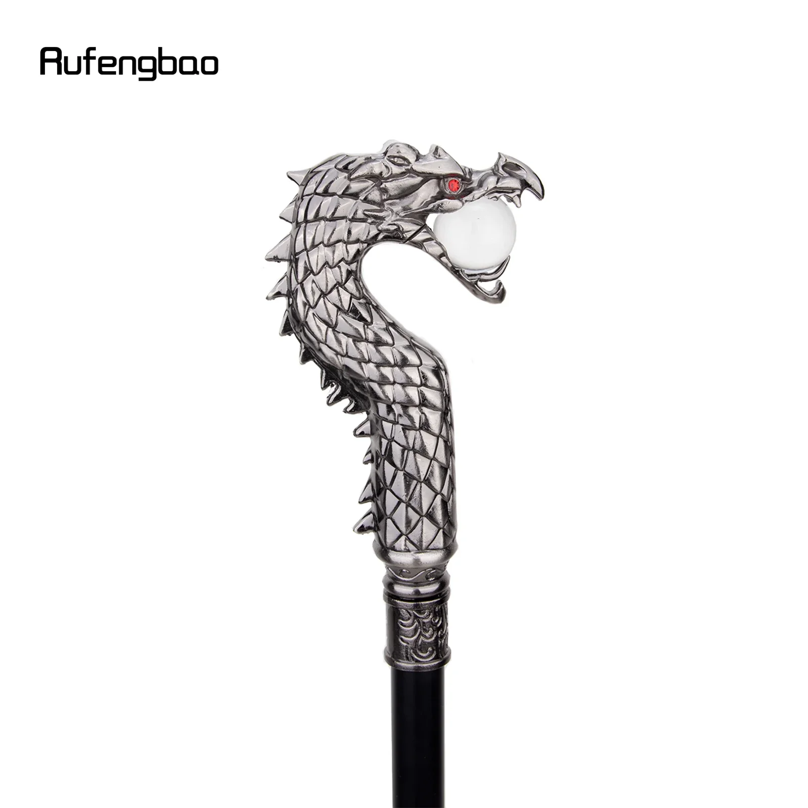 Dragon Head Bite Ball Fashion Walking Stick Decorative Stick Cospaly Vintage Party Fashionable Walking Cane Crosier 93cm