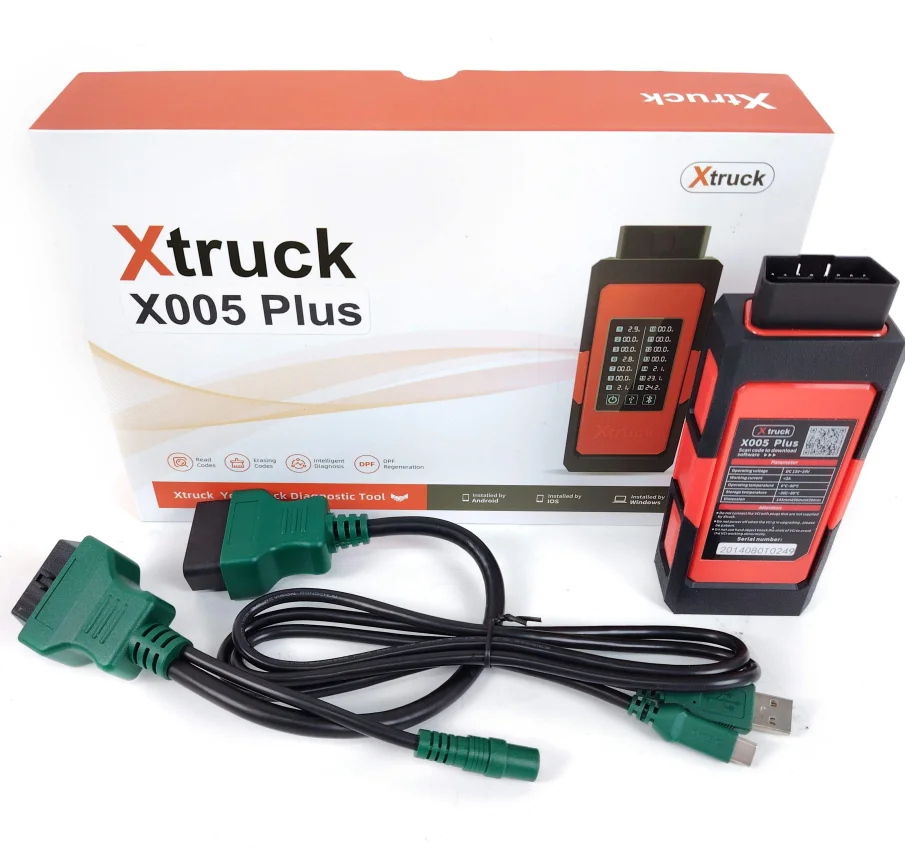 

X005 Plus Obd2 Truck Diagnostic Tool Dpf Regeneration Ecu Programming for Sinotruk CNHTC Sany HOWO SHACMAN WeiChai Xcmg JAC Faw