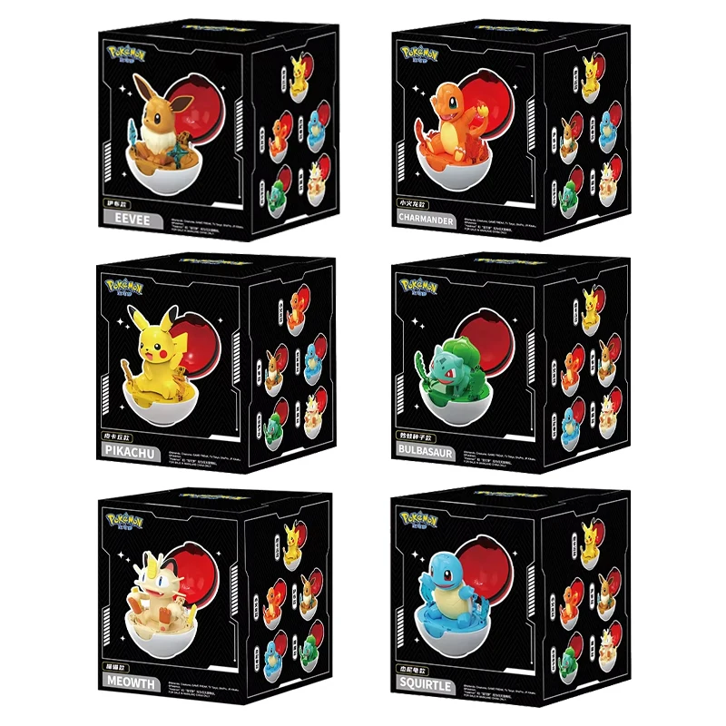 Pokemon Transformation Cute Model Pokeball Pikachu Toys Scalable Anime Figure Dolls Model Ornaments Birthday Toys