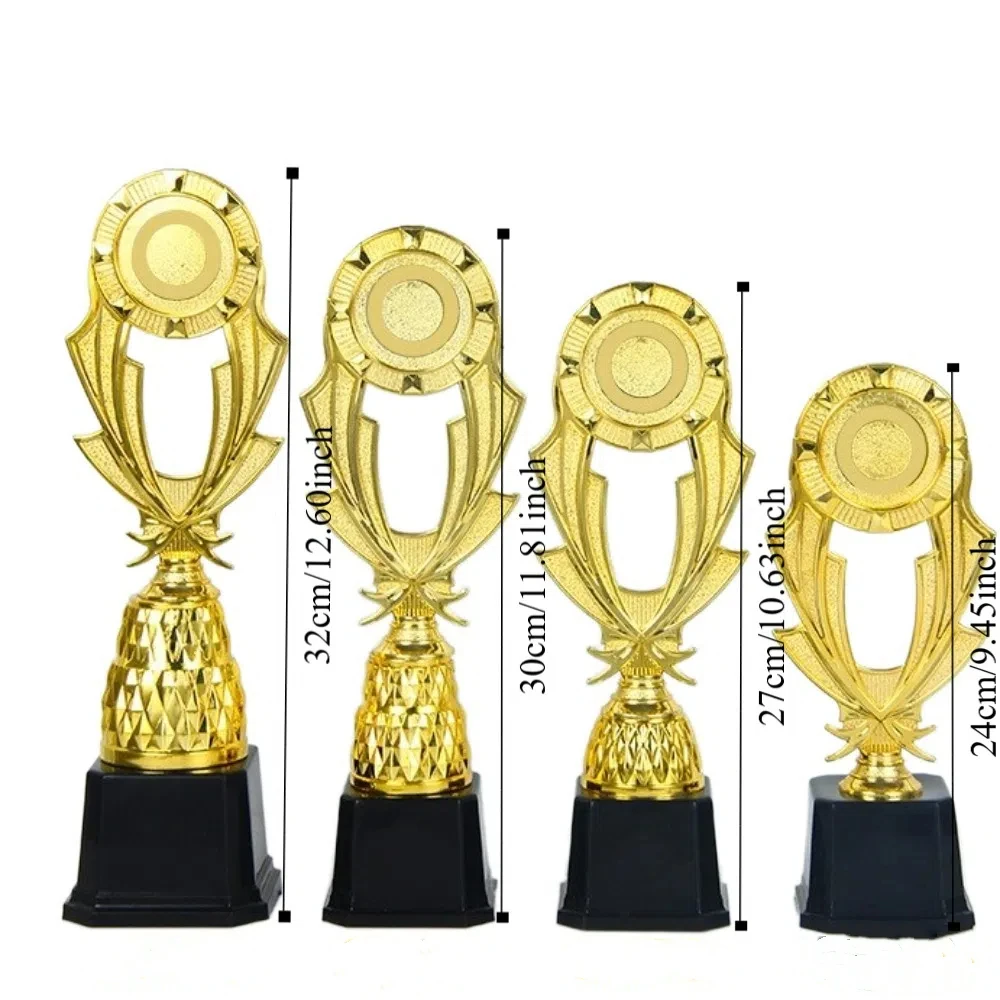 Golden Award Trofee Zingen Dansen Competitie Plastic Beloning Prijsbeker Sportspel Souvenir Winnaar Award Trofee