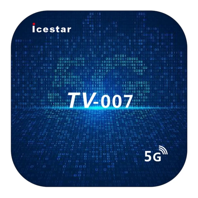 Icestar TV007 2.4G+5G Smart TV Box Bluetooth 4GB+32GB Android 9.0 4K WiFi  S905L HD 3D TV Box Media Player 1080P (US Plug)