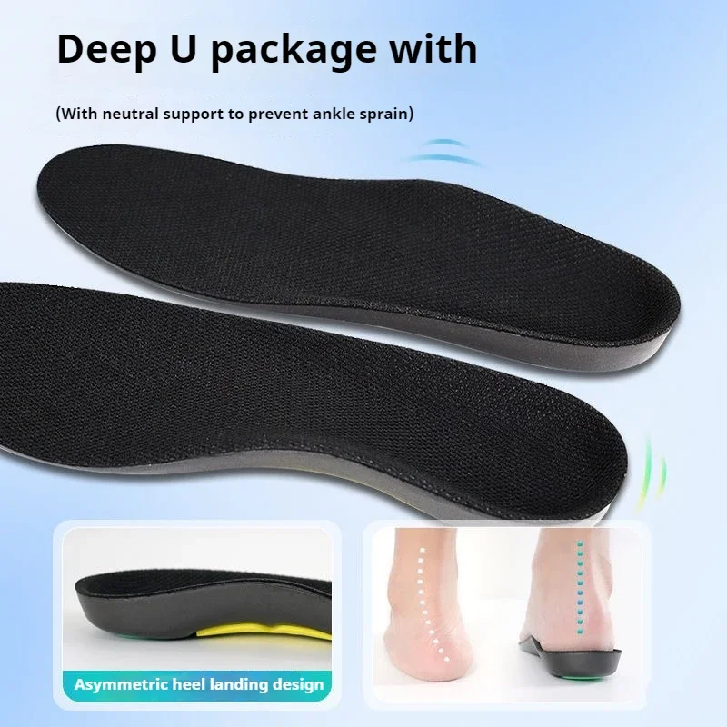 زوج واحد من نعال الأحذية الداعمة للقوس، نعال رياضية ماصة للصدمات للرجال والنساء، نعال أحذية قابلة للتنفس ومزيلة للروائح