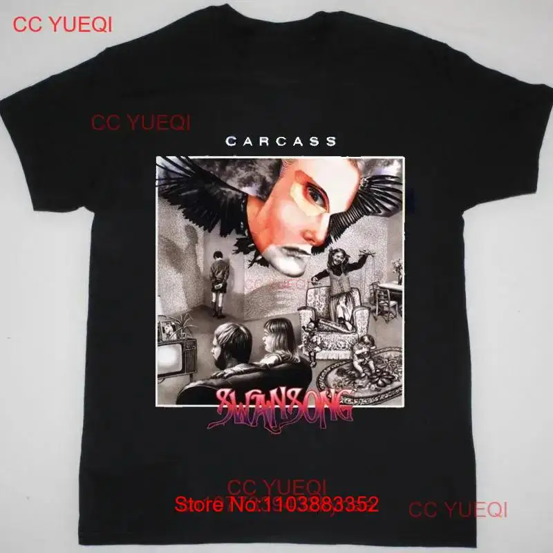 Черная футболка Swansong с длинным или коротким рукавом, все размеры, QQ1191