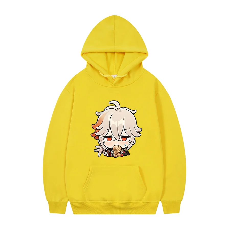 Genshin Impact Hoodie Cute Graffiti Funny Anime Hoodies Kaedehara Kazuha Pullovers Winter Casual Women's Sweatshirt Moletom Tops