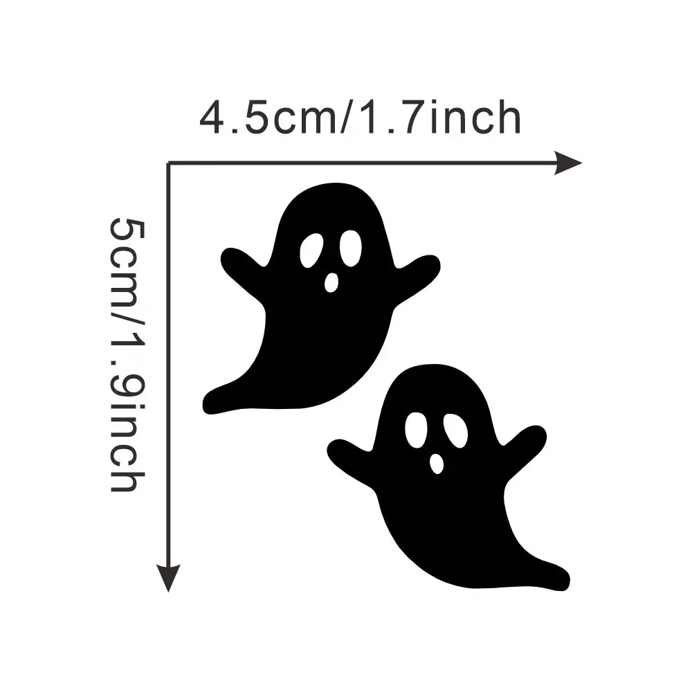 2pcs Laser Ghost Halloween Car Rearview Mirror Stickers Decoration Window for Home Featival Atmosphere Trade Car Stickers