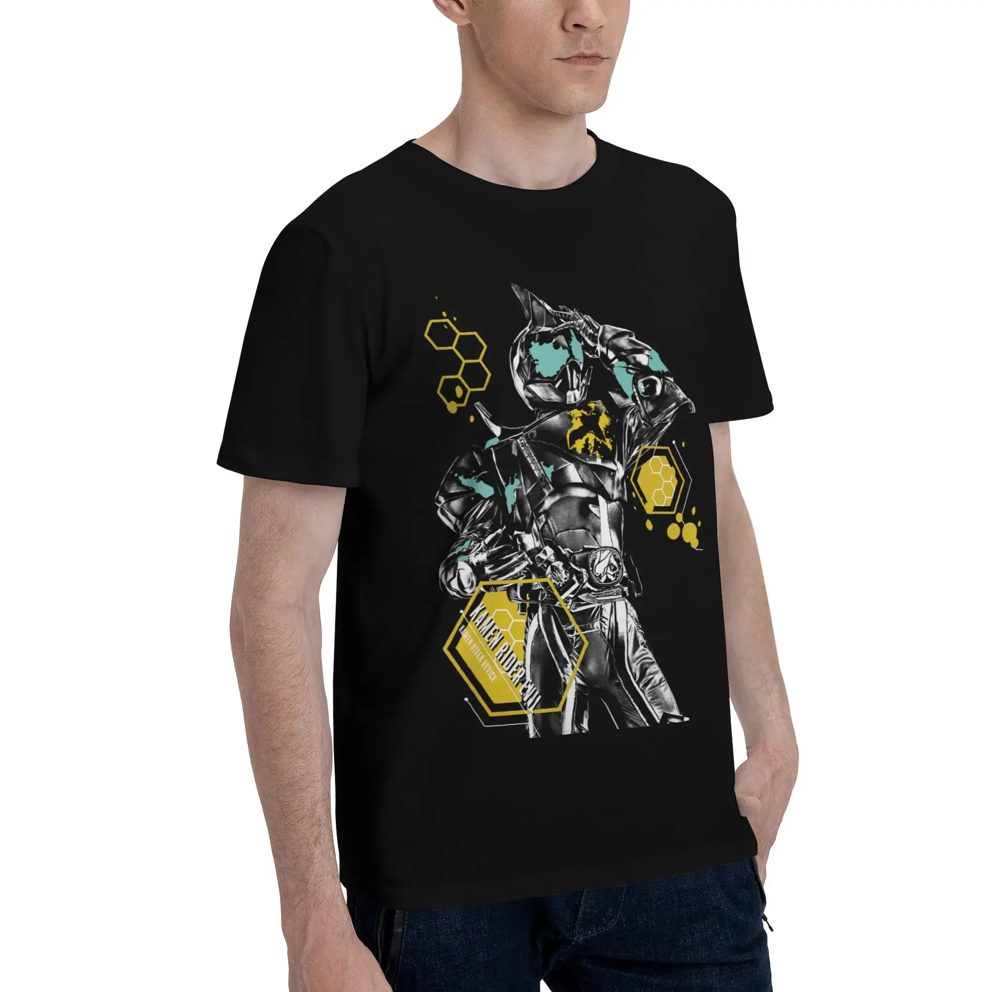 Bandai Kamen Rider Evil Men's T-Shirt Clothes  Hipster Tee Shirt Short Sleeve fugees Cotton