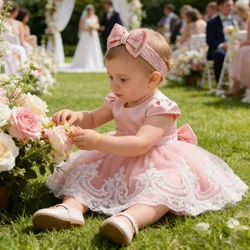 Infant Dresses Girl 1st Birthday Dress For Baby Girl Toddler Girl Christening Gown Clothes Newborn Baptism Dress For Baby Girls