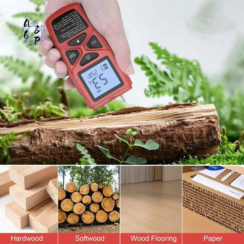 

A68P-Digital Wood Moisture Meter 0-99.9% Wood Moisture Meter LCD Display Wood Moisture Wood Moisture Tester