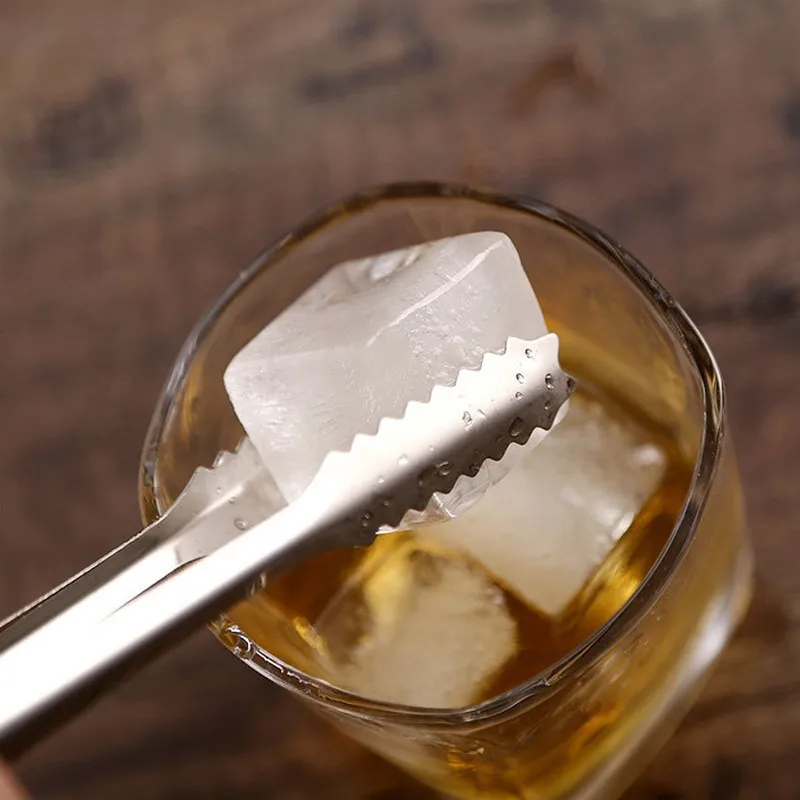 Stainless Steel Mini Sugar Ice Cube Clip Salad Barbecue Tongs Portable Food Tweezer Kitchen Utensils