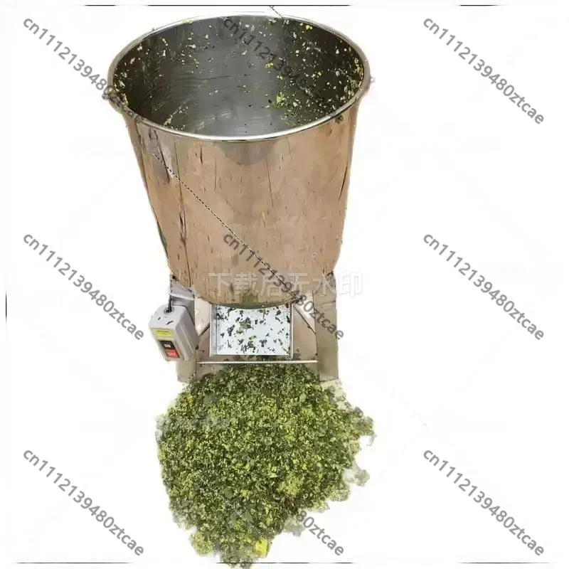 Multifunctional Poultry Grass Crusher Electric Vegetable Cutter Stainless Steel Barrel for Chicken Duck Goose Farming