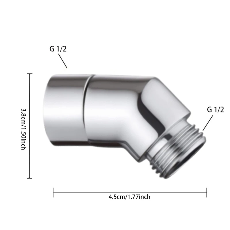 Universele Douchekop Elleboogadapter Aansluitingen doucherem Verlengingshoek 90 ° 135 ° Elleboog Handdouche Spray do powierzchni Elleboog