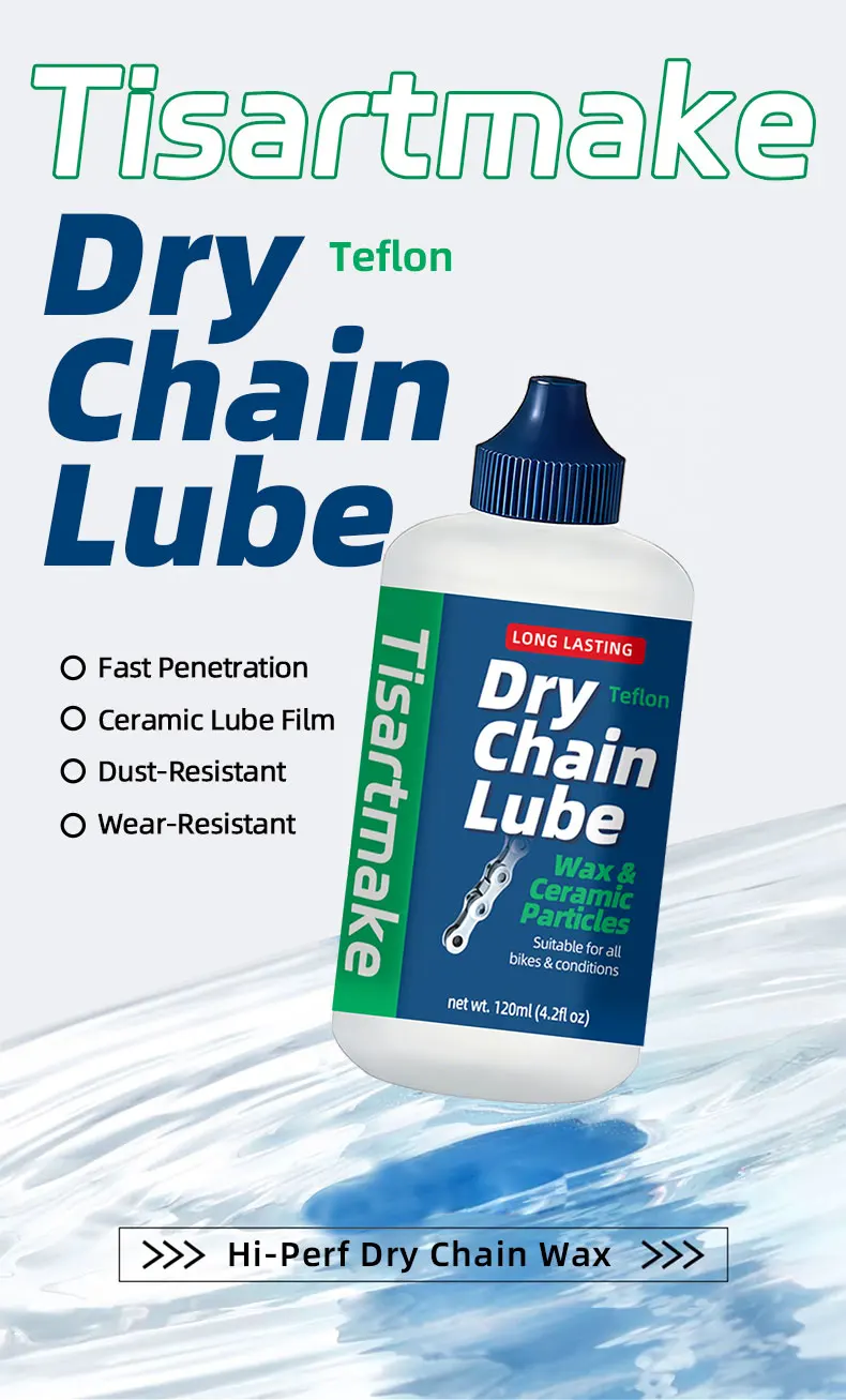120ML Fahrradketten-Wachsöl für MTB und Rennräder, Trockenes Kettenöl, Schmiermittel für Ketten, Gabeln und Freilauf, Fahrradzubehör – Detail 1