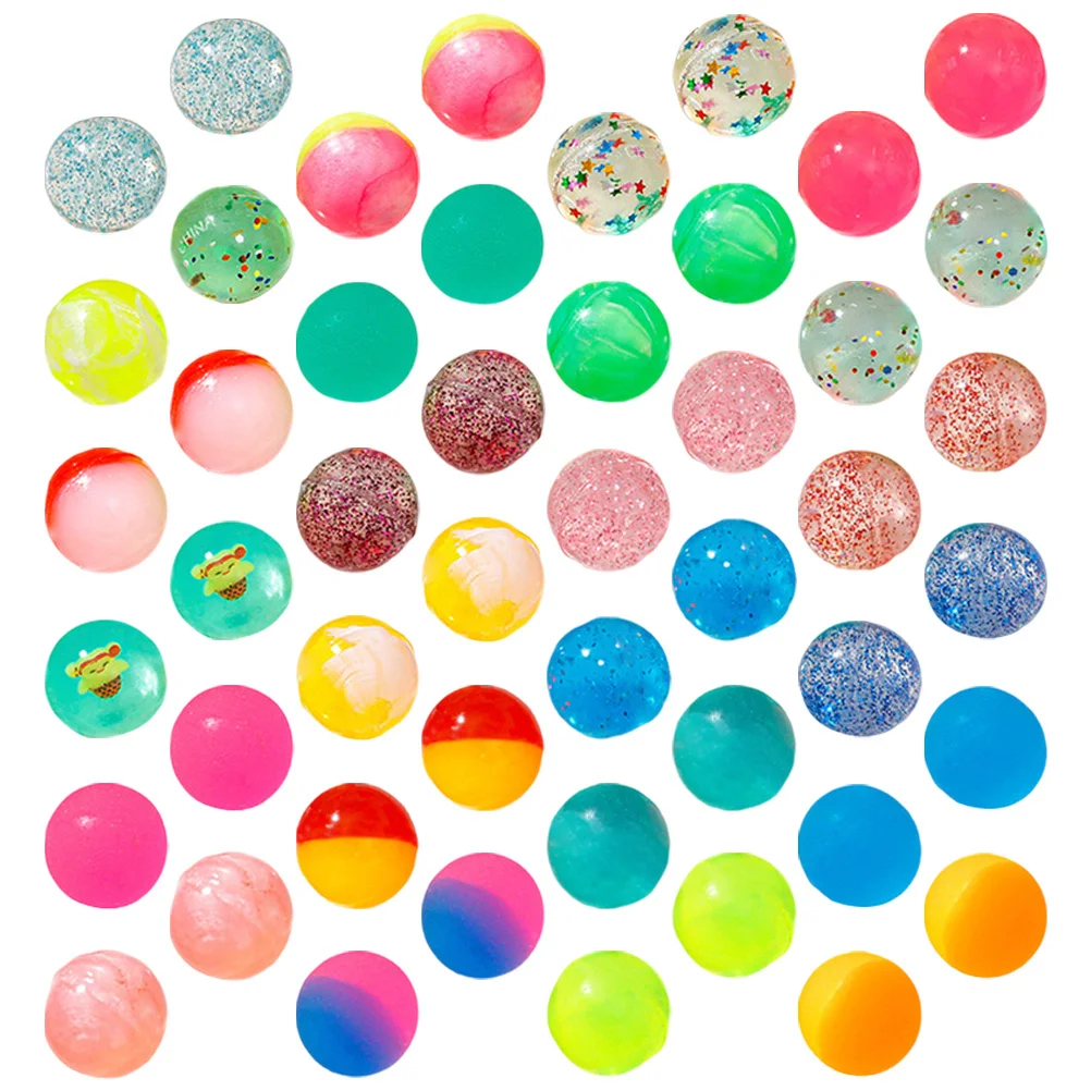 ألاسوم 48 قطعة من المطاط المضغوط للأطفال، ألعاب بلاستيكية صغيرة نطاطة للأطفال، لعبة تخفيف التوتر المستديرة #4