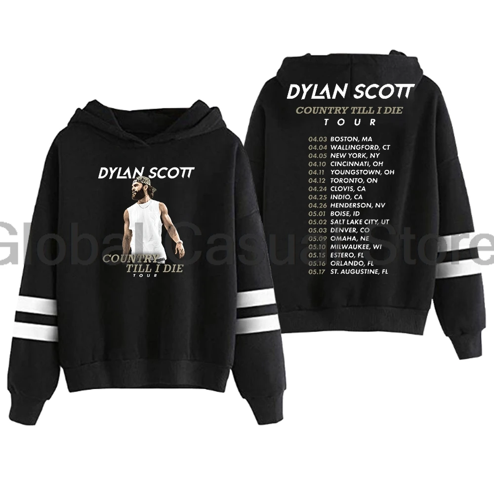 

Dylan Scott Country Til I Die Tour 2025 Hoodie Pocketless Parallel Bars Sleeve Streetwear Women Men Hooded Sweatshirt