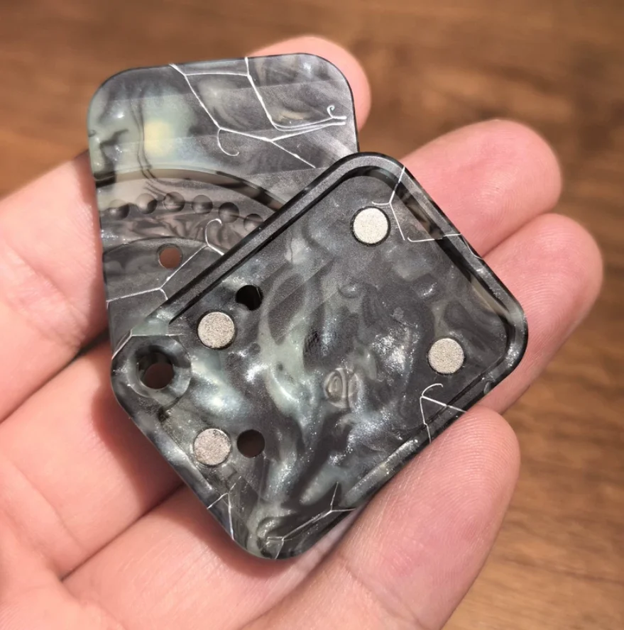 Б/у EDC BPMODS Beard Brother Copper Cloud Resin fidget slider — игрушка для снятия стресса