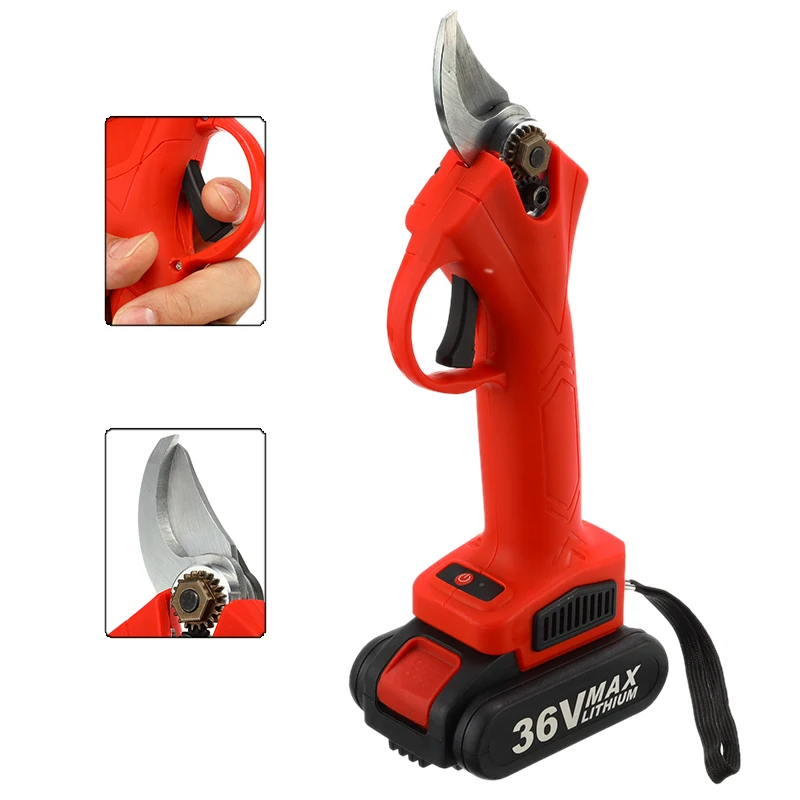 

Rechargeable Electric Garden Pruner Tool Cordless Electric Lithium Pruning Shears Branch Cutter Grafting Tool Garden Scissors