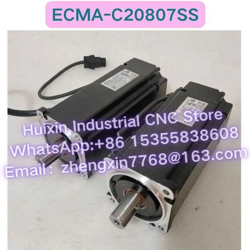 Used Servo Motor ECMA-C20807SS ECMA C20807SS Normal Function Tested OK Fast delivery