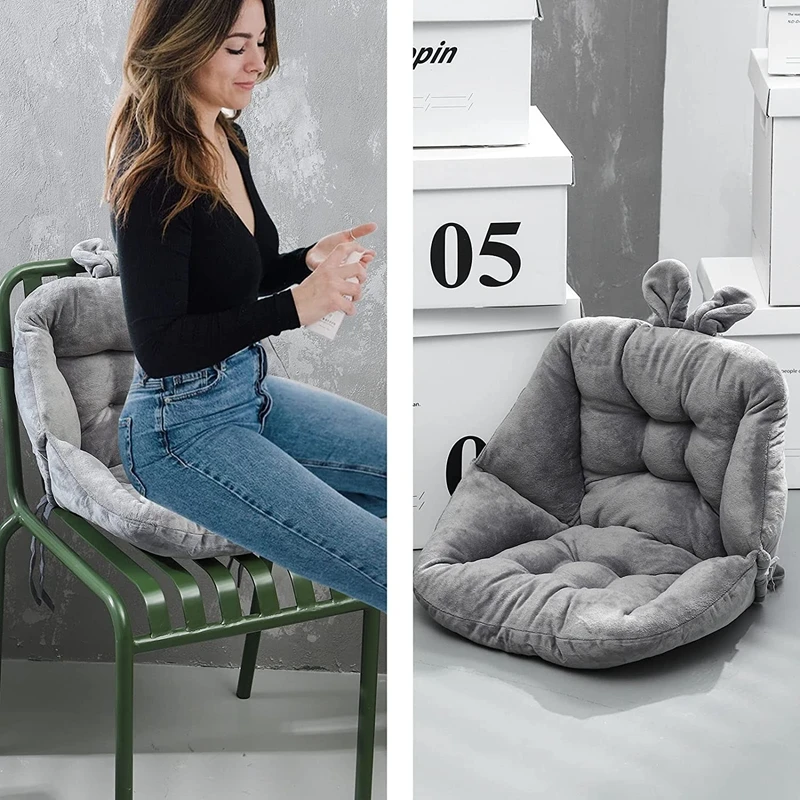Niedliches Samtstuhl-Sitzkissen für Wohnheim, Schreibtisch, Kawaii Gaming, Schaukelstuhl, Kissen, Rückenlehne für Bürostuhl, faules Sofa, Tatami-Matte – Detail 6