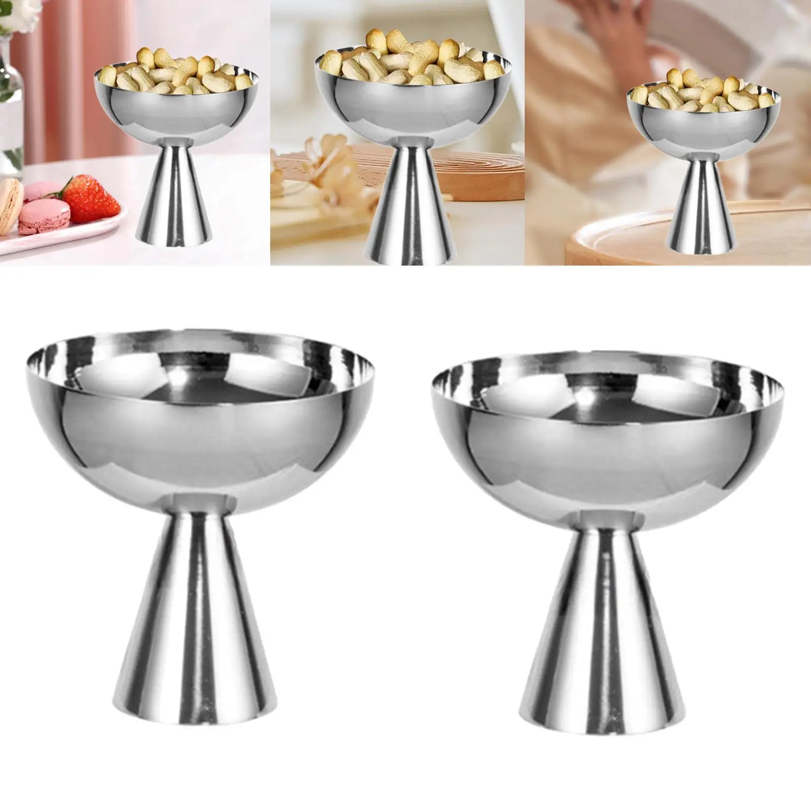 

Десертная миска, миски для переделки на ножках, устойчивая подставка для рождественской вечеринки, круглая сервировочная миска для мороженого, пудинга, перекуски для парфеита