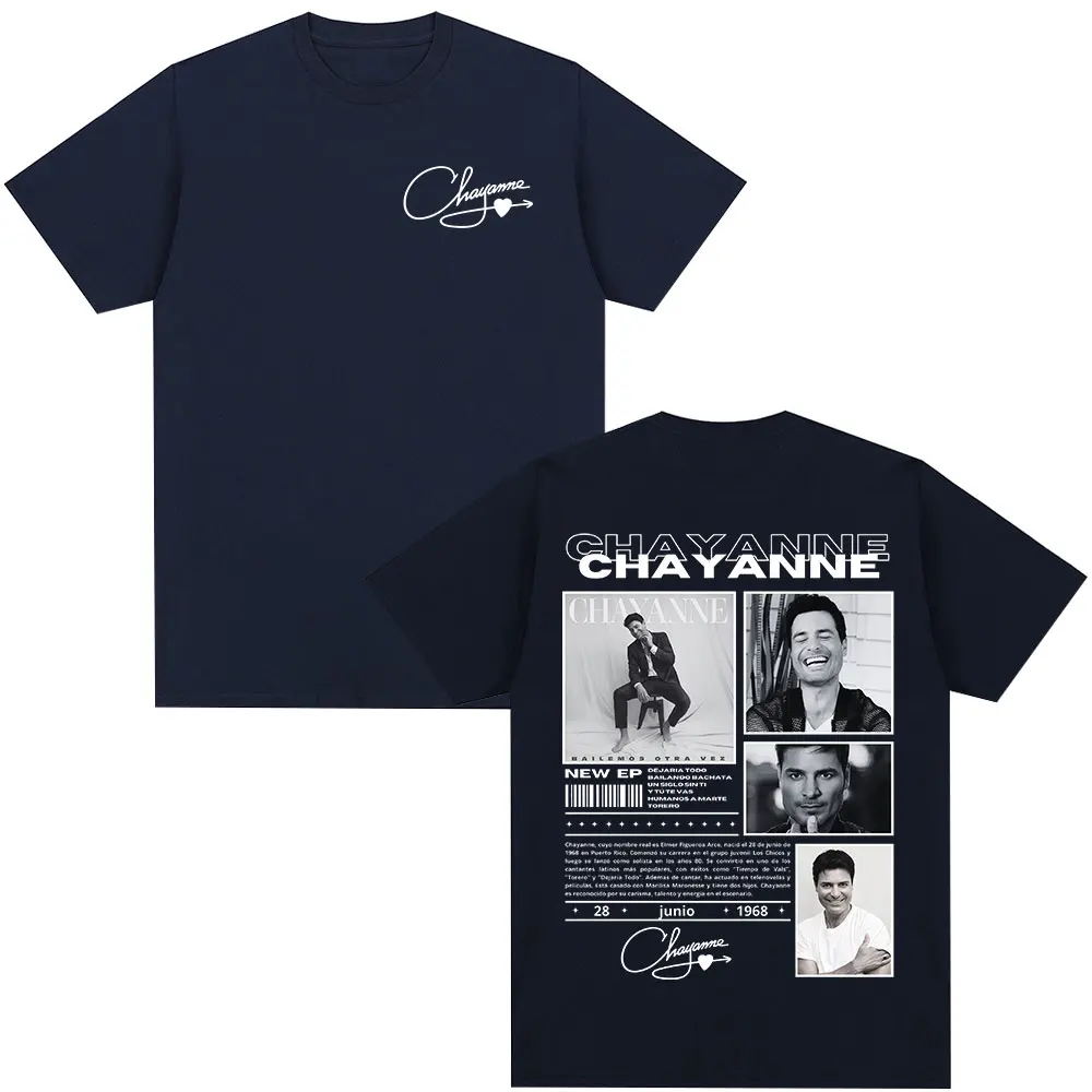 Chayanne Bailamos Otra Vez Tour Album T-Shirts Herren Damen Mode Kleidung Hip Hop T-Shirt Lässige übergroße T-Shirts Streetwear – Detail 4