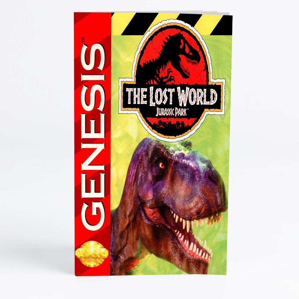 16-битный игровой картридж Retro Lost World, The - Jurassic Park для игровых консолей Sega Genesis Megadrive